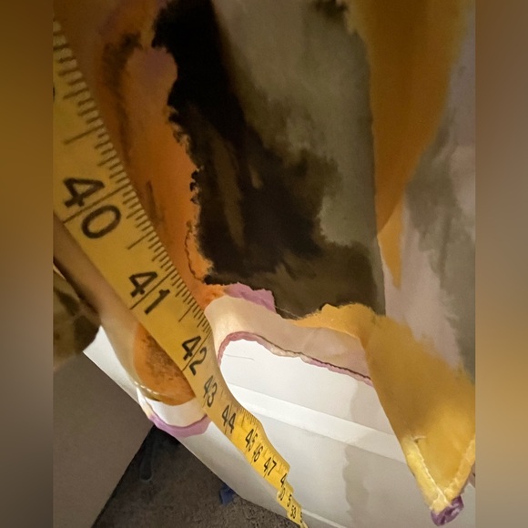 French Connection Multicolor Abstract Print Women's Shirt Dress Size Small - Picture 5 of 16